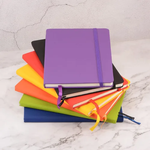Vista 8 de PATIKIL Cuaderno rayado A5, 160 páginas, papel rayado grueso de 2.82 oz/m², 8.3 x 5.7 pulgadas, tapa dura, para trabajo y escritura, color negro