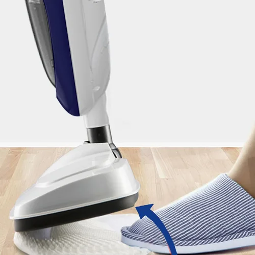 Vista 7 de Trapeador de vapor con vaporizador de mano desmontable todo en uno, 11 accesorios, cable de alimentación de 23 pies, vapor de 3 niveles, limpiador