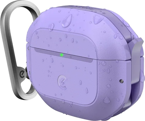 Vista 8 de Keybudz Funda para AirPods 4 con candado, funda totalmente impermeable para AirPods de 4ª generación, llavero, protección resistente y resistente