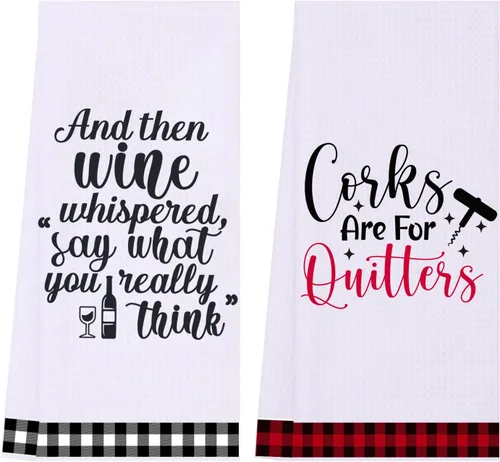 Vista 10 de LXOMILL Toallas de Cocina Divertidas, Regalos para Amigas, Regalos de Cumpleaños de Oro para Mujeres Mejores Amigas Chicas Mamá, Juego de Toallas