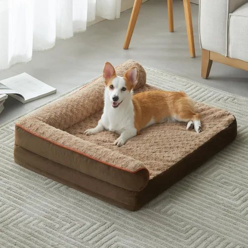 Vista 18 de BFPETHOME - Camas ortopédicas para perros grandes - Sofá para perros impermeable con funda extraíble y lavable, cama grande para mascotas con forro