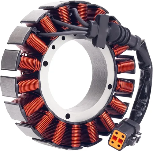 Vista 4 de AHL Bobina de estator 30017-07 compatible con Harley Davidson Dyna, Softail, FLSTF, FLSTC, FXST Modelos 2007