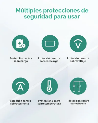 Vista 4 de Paquete de baterías Venustas para ropa térmica de 7.4 V CC y 9 V USB-C