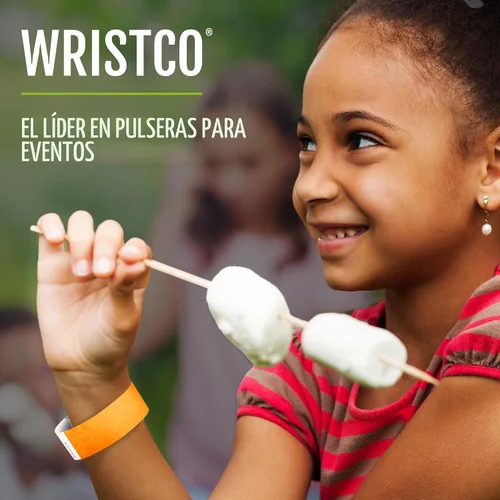 Vista 7 de 100 pulseras Tyvek negras Wristco para eventos Negro