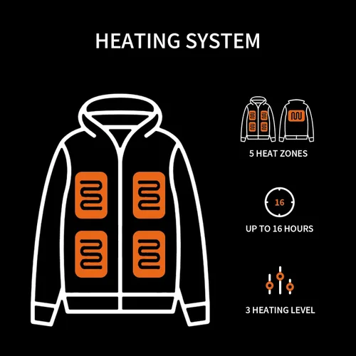 Vista 4 de PROSmart 12V Women's Heated Jacket - Waterproof Electric Heating Coat Warming Jackets for Women with