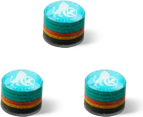 Vista 23 de KONLLEN Puntas de Taco de Piscina 9 Capas Arcoíris para Billar (Durezas SX/SS/S/M/MH/H) (Tamaño 11mm/14mm) Punta de Taco de Piscina con Junta