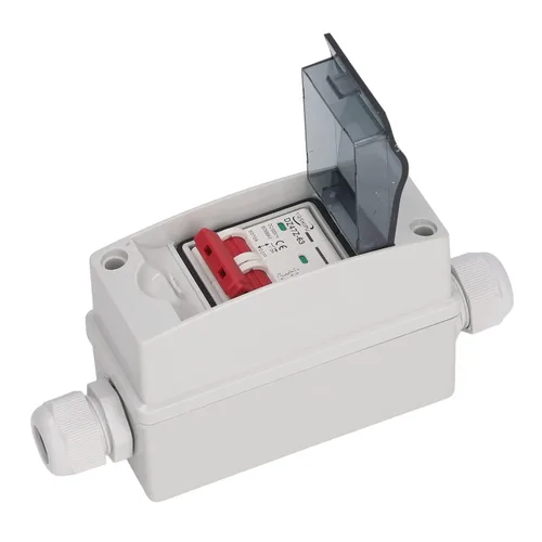 Vista 6 de Interruptor de desconexión solar fotovoltaica, interruptor de aislamiento de CC fotovoltaico IP65, impermeable, Plug and Play, 500 V, protector