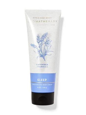 Vista 2 de Bath and Body Works - Crema corporal (7.97 oz cada uno), aromaterapia, lavanda y vainilla (8 onzas/7.97 oz cada uno)