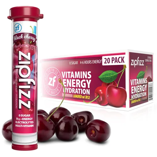 Vista 5 de Zipfizz Bebida energética diaria en polvo, Berry, paquete de 12 Energía sostenida 3-en-1, hidratación rápida y vitaminas esenciales Sin azúcar