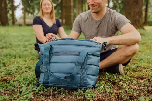 Vista 3 de PICNIC TIME - Bolsa térmica térmica versátil con capacidad para 12 latas, bolsa térmica suave con forro interior resistente al agua, correas largas
