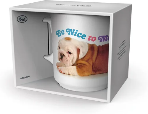 Vista 5 de Genuine Fred Taza de cerámica con texto en inglés "Say Anything", de 16 onzas, multicolor, apta para lavavajillas