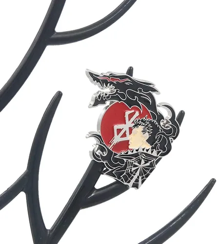 Vista 2 de Berserker Guts Anime Enamel Pins - Berserker Armor Swordsman Manga Pin - Christmas Cosplay Jewelry Gifts for Kids Girls Teens Women Men and Fans