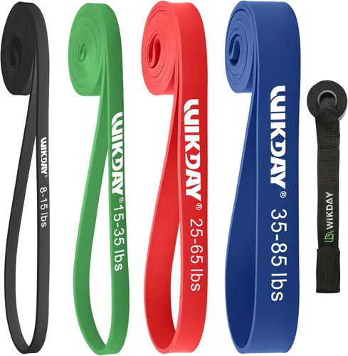 Vista 11 de WIKDAY Resistance Bands, Pull Up Bands, Workout Bands for Exercise, Thick Heavy Resistance Band Set with Door Anchor, Elastic Bands for Body
