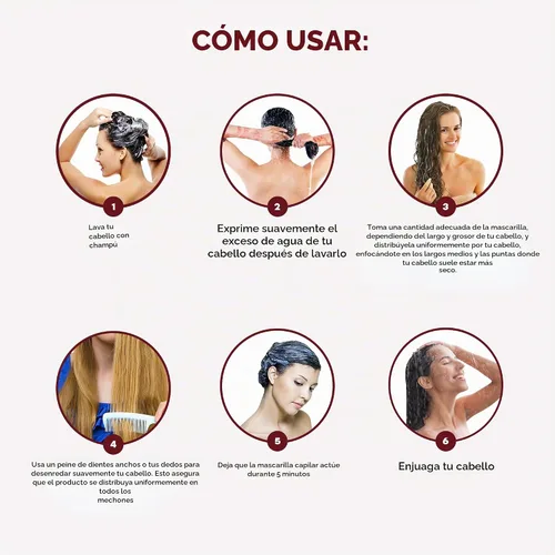 Vista 7 de Mascarilla Profesional Para El Cabello Ravenna Para Cabello Dañado - Brillo Intenso Y Humectación Para Todo Tipo De Cabello - Mascarilla