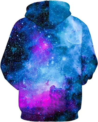 Vista 6 de SANKILL Unisex 3D Novelty Hoodies Graphic Print Galaxy Hoodies Pullover Sweatshirt Pockets
