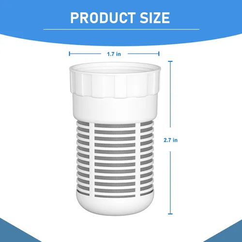 Vista 6 de Paquete de filtros de repuesto para jarra de agua compatible con el innovador sistema de filtración de agua Alexapure Pitcher, 4 paquetes