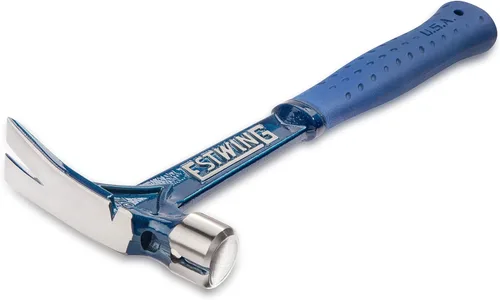 Vista 2 de Estwing Serie Ultra - Martillo de carpintero de mango corto de 15 oz con boca lisa y mango reductor de impactos - E6-15SR