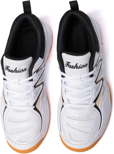 Vista 3 de EADNLY Zapatos de pickleball para hombre, zapatos de bádminton, zapatos de tenis para interiores, zapatos de pista de raquetbol, squash, zapatos