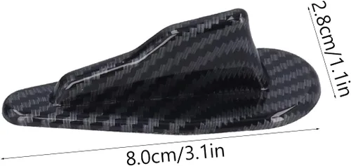 Vista 2 de Fydun Alerón de coche, universal 10 unids/set de generador de vórtice de aire ABS, aletas de tiburón para techo de coche