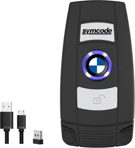 Vista 13 de Mini 2D portátil Bluetooth escáner de código de barras inalámbrico 2.4G y USB con cable 3 en 1 escáner de código de barras portátil USB QR Escáner