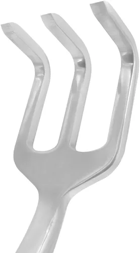 Vista 3 de Zenport 15308A Cultivador de 3 clavijas, mango ergonómico, 14 pulgadas, aluminio pulido