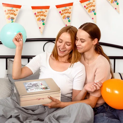 Vista 4 de Dulcet Git Baskets - Cesta de cumpleaños para mujer, surtido gourmet de todos los sabores, para cada ocasión especial, vacaciones, para hombres