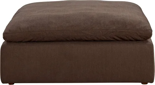Vista 6 de Sunset Trading Cloud Puff Sectional, sofá modular de 6 piezas con funda extraíble y lavable, funda de salón configurable, marrón contemporáneo