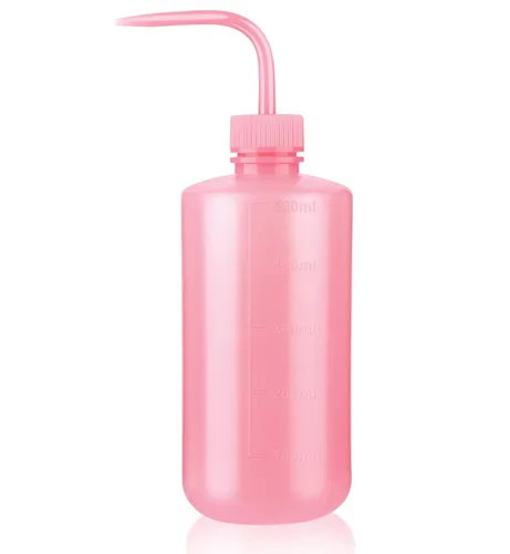 Vista 10 de Valchoose - Botella exprimible de 8.5 fl oz, botella de lavado premium LDPE, azul, 1 paquete Medical Lab Wash Container, No Leaking, Angled Spout