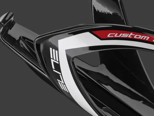 Vista 2 de Jaula para botellas Elite Custom Race Negro