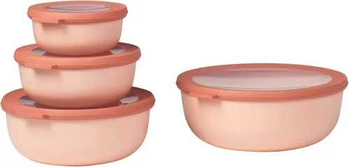 Vista 7 de Mepal Juego de 4 piezas Cirqula Multi Bowl - Contenedor de almacenamiento de alimentos con tapa - Adecuado como caja de almacenamiento hermética