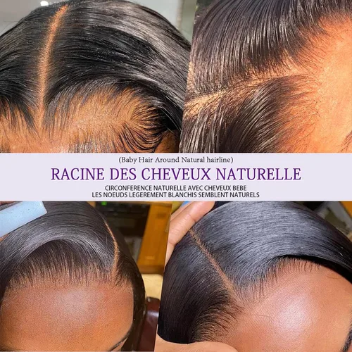 Vista 2 de Pelucas de cabello humano ondulado con encaje frontal de 13 x 4 HD, sin pegamento, pelucas de encaje frontal para mujeres, pelucas de cabello humano