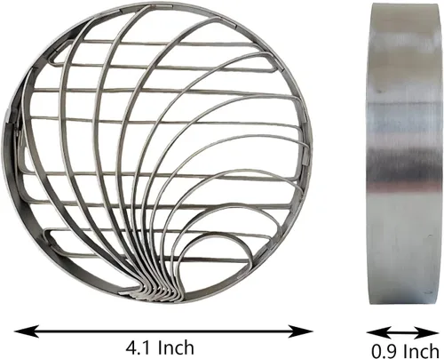 Vista 8 de Molde de pan mexicano hecho de acero inoxidable de 4.1 pulgadas, sello de concha, molde de dos caras para Pan Dulce Mexicano Cortadora de Pan