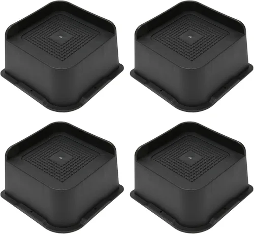 Vista 11 de 4PCS Bed Risers 2 inch, 3 inch, 4 inch Heavy Duty, Adjustable Stackable L Shape Furniture Riser for Table Desk Couch Sofa Chair Recliner Leg Frame