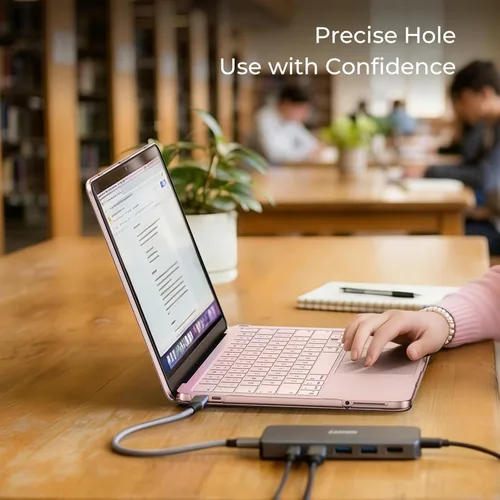 Vista 5 de EooCoo Funda para MacBook Neo de 13 pulgadas 2026, resistente a los Rubor de cristal