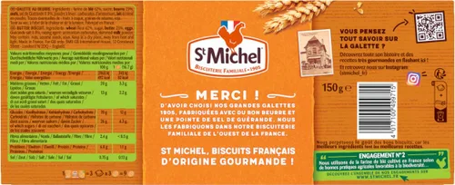 Vista 2 de St Michel La Grande Galette Mantequilla salada, 5.3 onzas