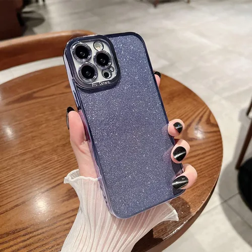 Vista 40 de Funda compatible con iPhone 11 Pro con purpurina, de lujo, linda, flexible, cubierta chapada, protección de cámara, a prueba de golpes, funda