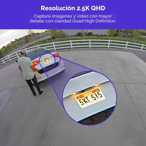 Vista 4 de WYZE Floodlight Camera Pro, Elección de los Editores de PCMag 3000-lúmenes LED, cámara de seguridad exterior HD 2.5K, vista ancha de 180°, visión