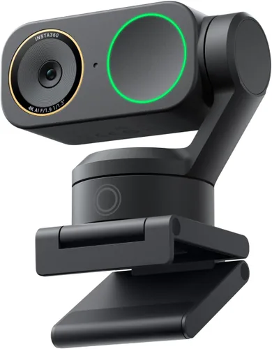 Vista 12 de Insta360 Link 2 Pro - Cámara web PTZ 4K para PC/Mac, sensor de 1/1.3 pulgadas, poca luz, seguimiento AI, HDR, micrófonos direccionales