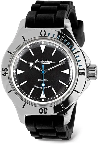 Vista 9 de Vostok Amphibia 120512 - Reloj de pulsera automático de buceo de cuerda automática 5 rayas