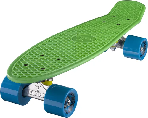 Vista 5 de Ridge Skateboard 55 cm Mini Cruiser Retro Stil in M Rollen Komplett U Fertig Montiert