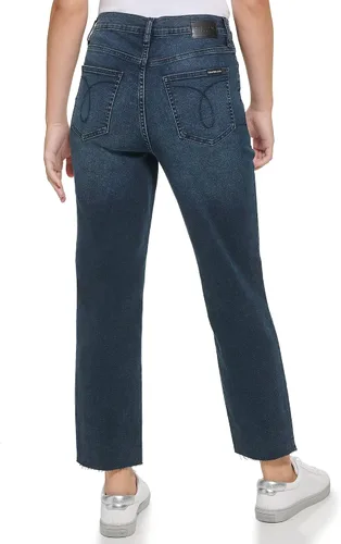 Vista 3 de Calvin Klein Vaquero Boyfriend de tiro medio para mujer