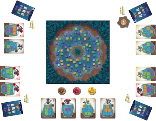 Vista 3 de Z-Man Games Noctiluca - Juego de mesa - Sumérgete en las profundidades brillantes en este colorido juego de dados. Juego de estrategia para niños