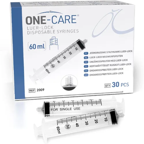 Vista 15 de ONE-CARE Jeringa Luer-Lock, 0.03 fl oz, 100 unidades, envasada en ampolla