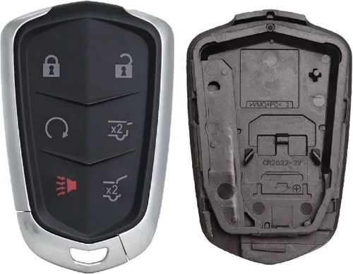 Vista 3 de SUPALAND Funda de repuesto para llavero Cadillac Escalade ESV 2015 2016 2017 2018 2019 2020 entrada sin llave control remoto 6 botones