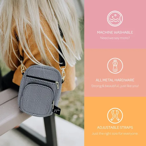 Vista 4 de JuJuBe Mini Helix - Bolso bandolera pequeño con múltiples bolsillos para madres o adolescentes
