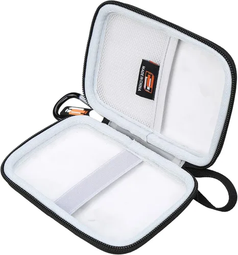 Vista 4 de Estuche rígido de EVA compatible con discos duros externos Kosbees de 500 GB/1 TB, protección portátil para disco duro externo con bolsillo de malla
