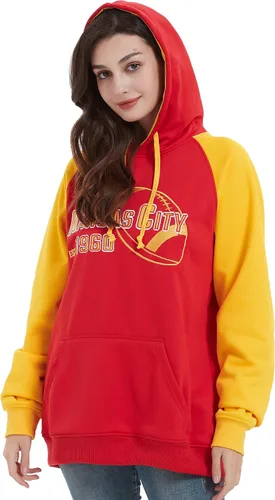 Vista 6 de RZUO Sudadera con capucha suave para hombre con bordado de fútbol clásico de la ciudad