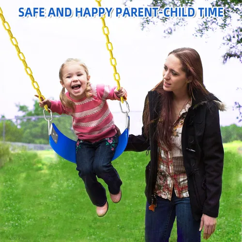 Vista 6 de AGPTEK Juego de columpios para niños pequeños, columpio de cubo resistente con cuerda ajustable, linda forma para niños pequeños con capacidad