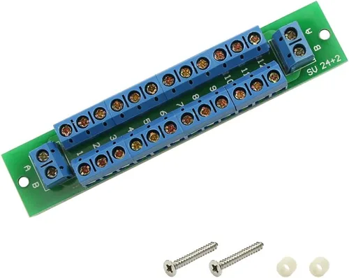 Vista 7 de PCB007 1X 12 Posición Tablero de Distribución de Potencia 2 Entradas 2 x 13 Salidas para Voltaje DC AC Nuevo (Paquete de 2)