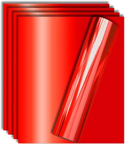 Vista 20 de Vinilo de transferencia de calor Aqua Foil HTV para playera 12" X 10" (Paquete de 5), fácil de desmalezar, tamaño garantizado
